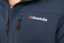 Load image into Gallery viewer, Manitoba Soft Shell Fleece Lined Team Jacket V2: Navy
