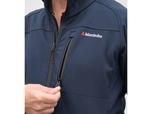Load image into Gallery viewer, Manitoba Soft Shell Fleece Lined Team Jacket V2: Navy

