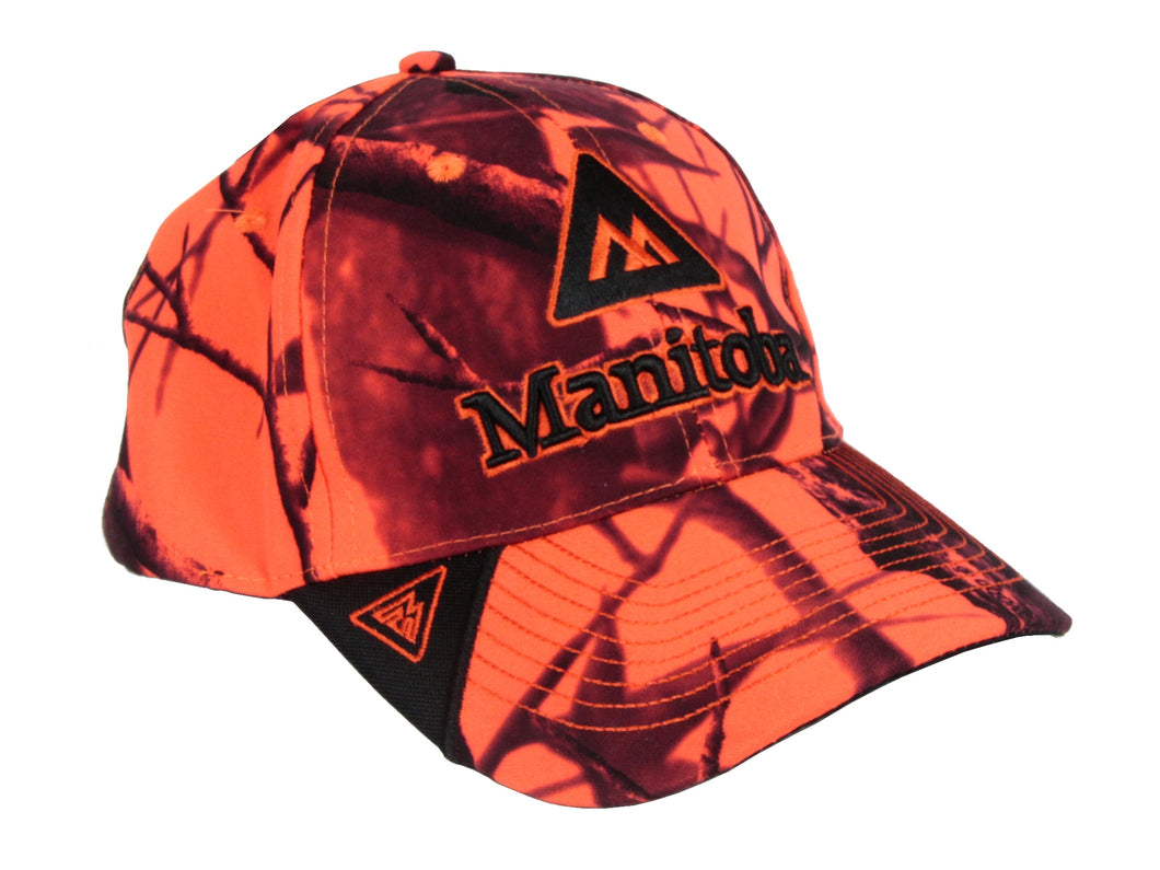 Camo Blaze Orange Baseball Cap